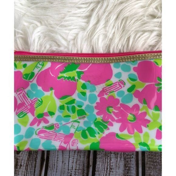 Lilly pulitzer estee lauder plastic Makeup Bag - Picture 8 of 8